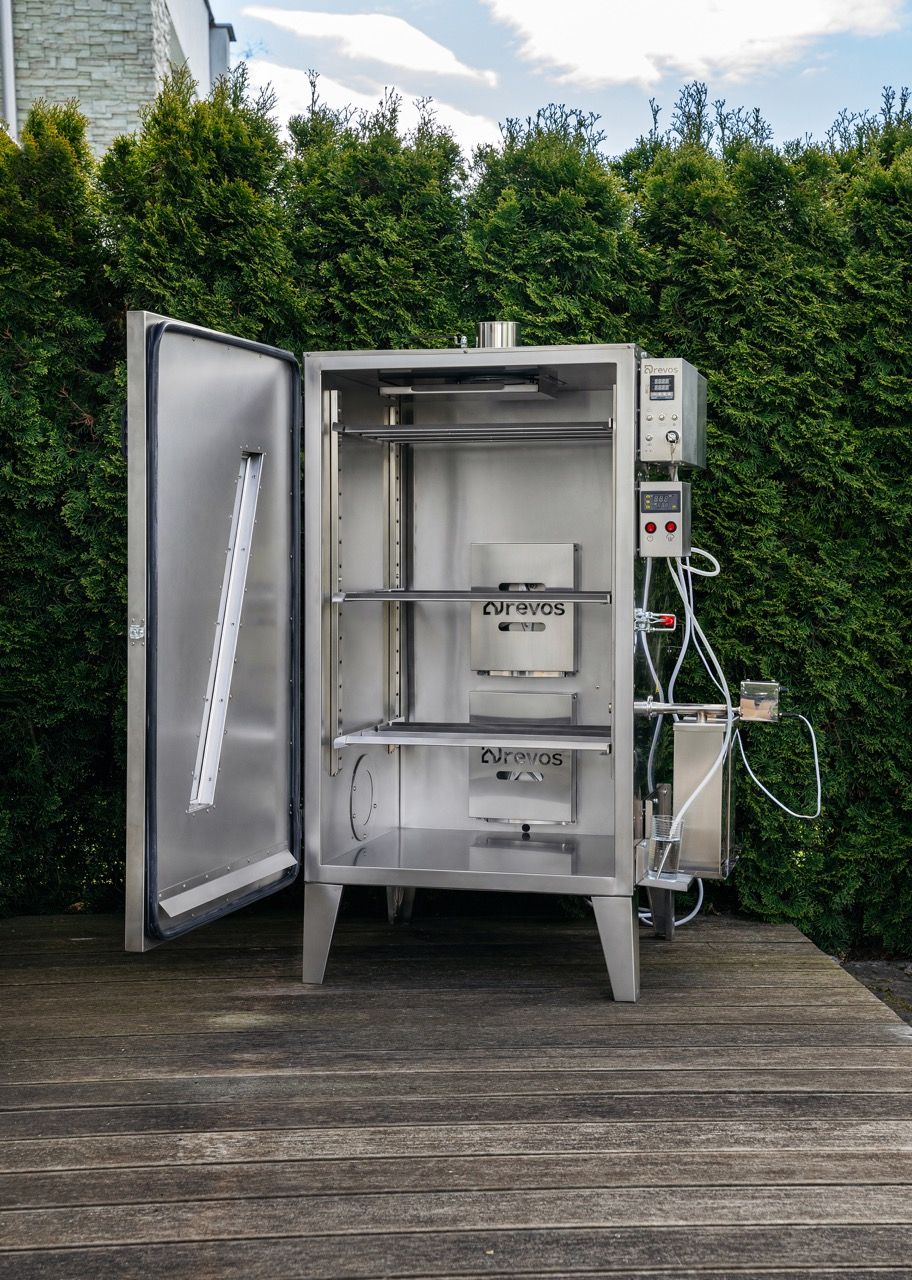 Komora wędzarnicza DREVOS Smoke Chamber 50: panel sterowania, regulator PID