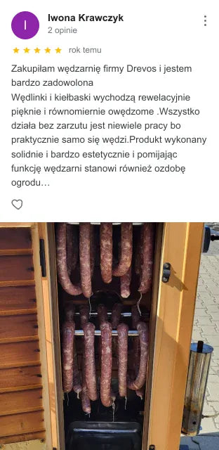 Opinia klienta DREVOS w Google: Iwona Krawczyk, ocena 5 z 5 — zrzut ekranu